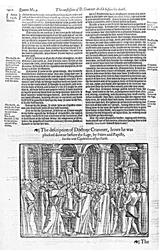 Das Geständnis von Doktor Thomas Cranmer (1489-1556), Erzbischof von Canterbury, vor seinem Tod, aus 